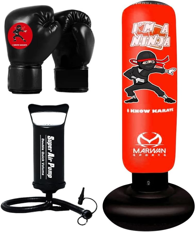 Kids Punching Bag Set Inflatable