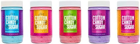 Cotton Candy Machine with Stainless Steel Bowl 2.0 and Floss Bundle-Includes 5 Floss Sugar Flavors 12oz Jars
