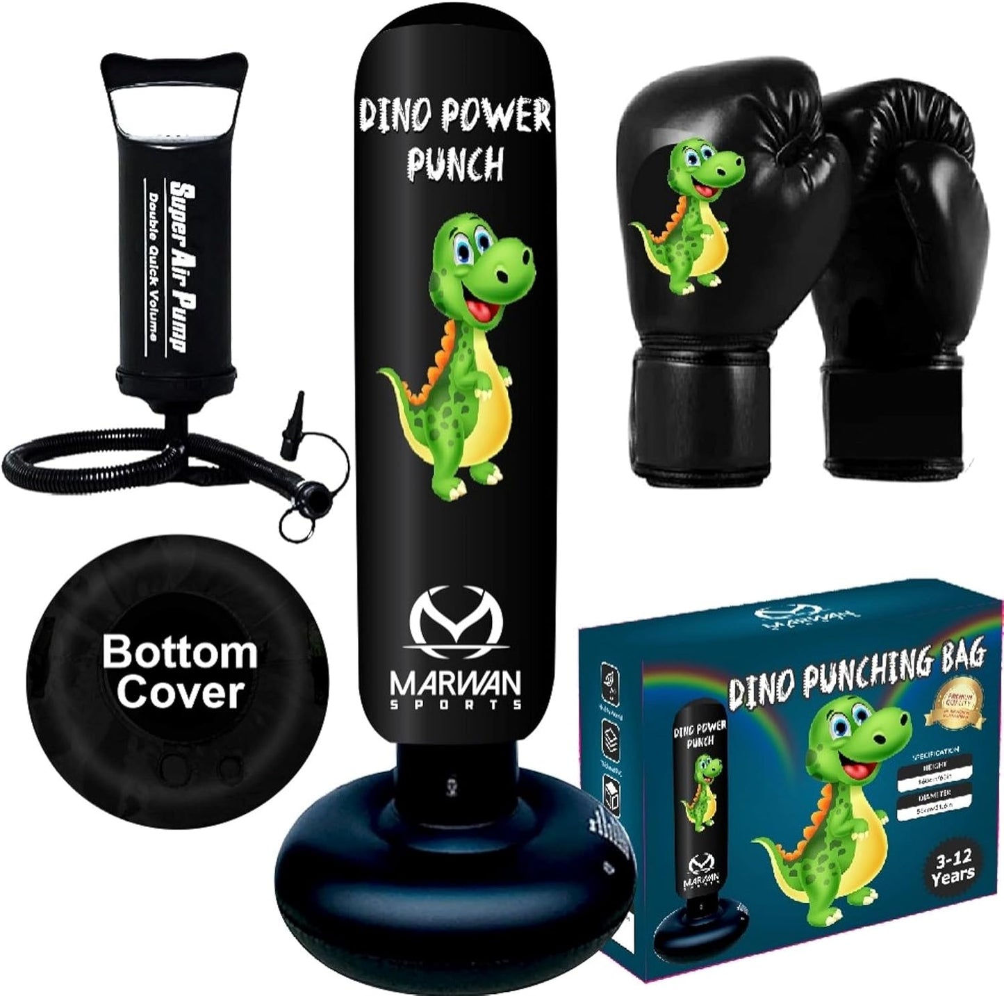 Kids Punching Bag Set Inflatable