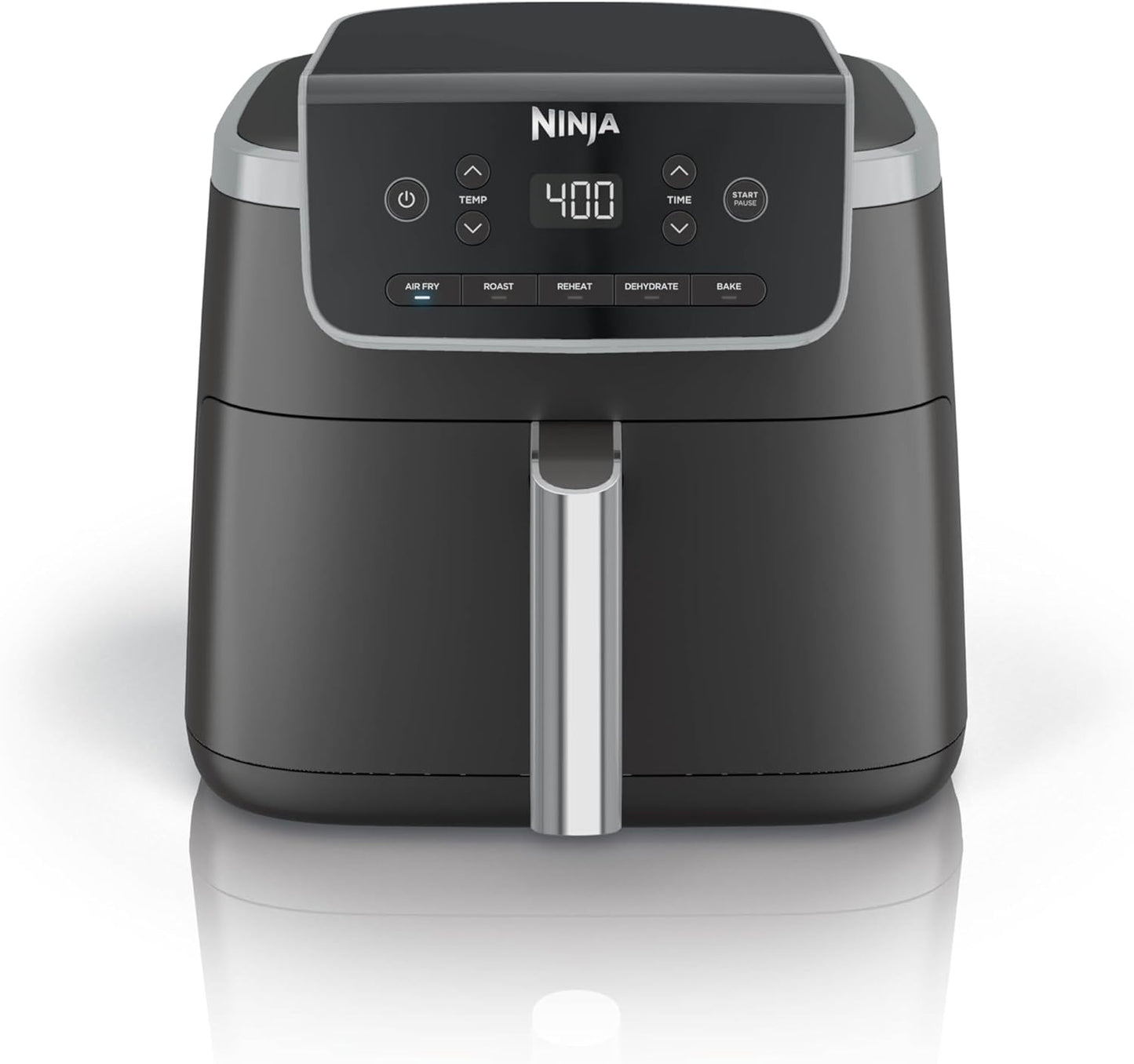 Air Fryer, 120 Volts, Nonstick Basket & Crisper Plate, Grey