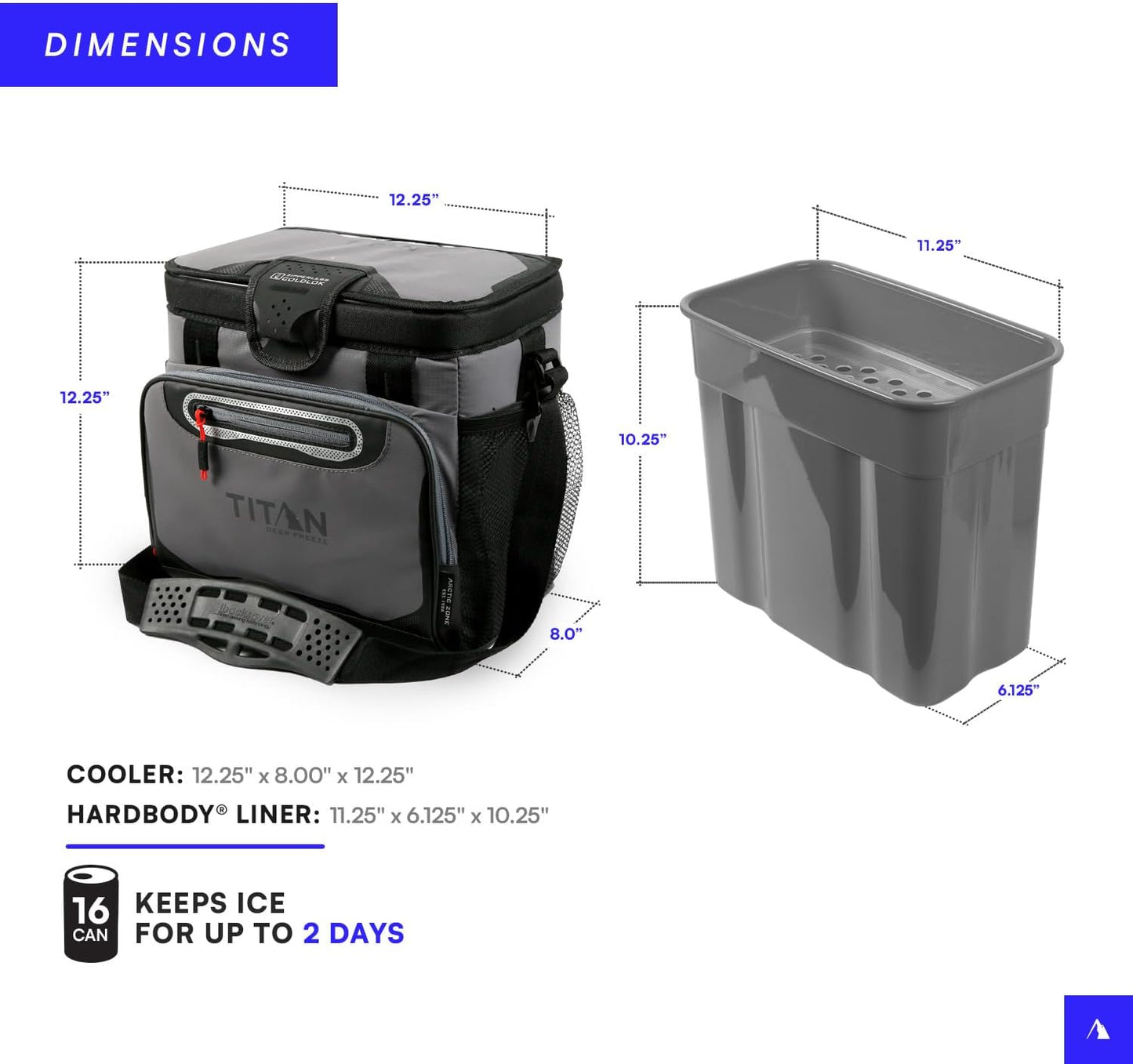 Deep Freeze Cooler Deep Freeze Insulation, HardBody Liner, and SmartShelf