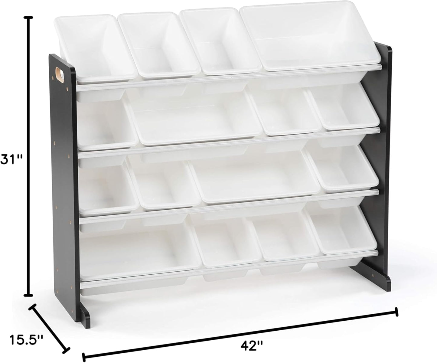 Large Toy Storage Organizer with 16 Removable Bins