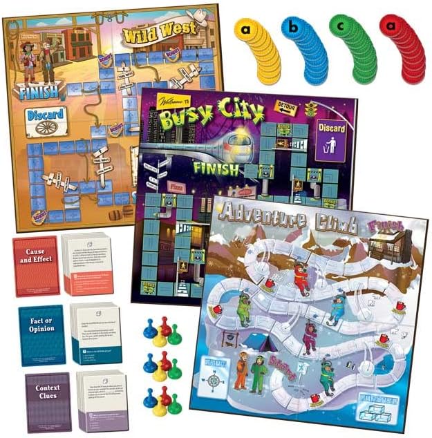 Comprehension Board Game Trio: Learning Activities, Homeschool Supplies