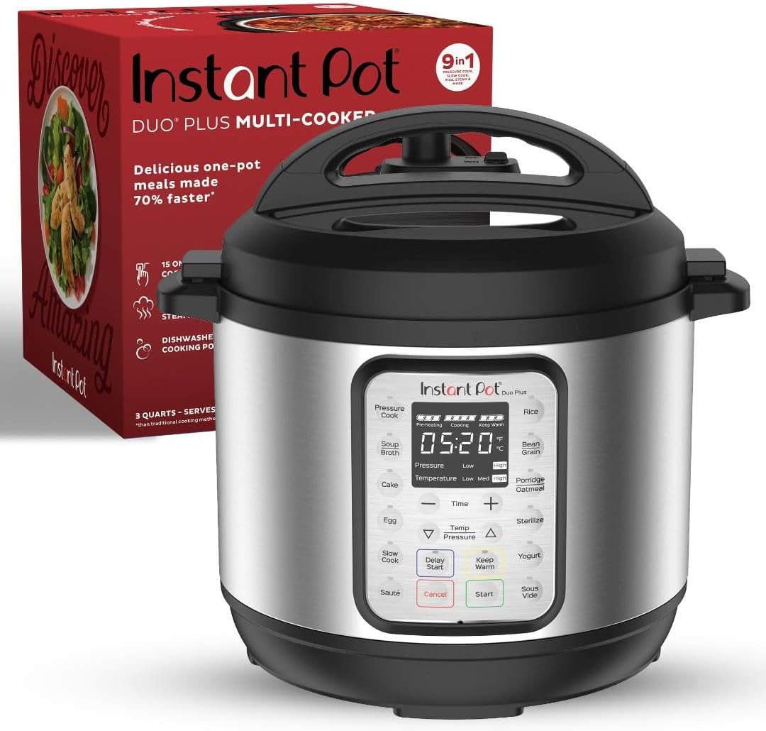 9-in-1 Electric Pressure Cooker Includes App With Over 800 Recipes, Stainless Steel, 6 Quart