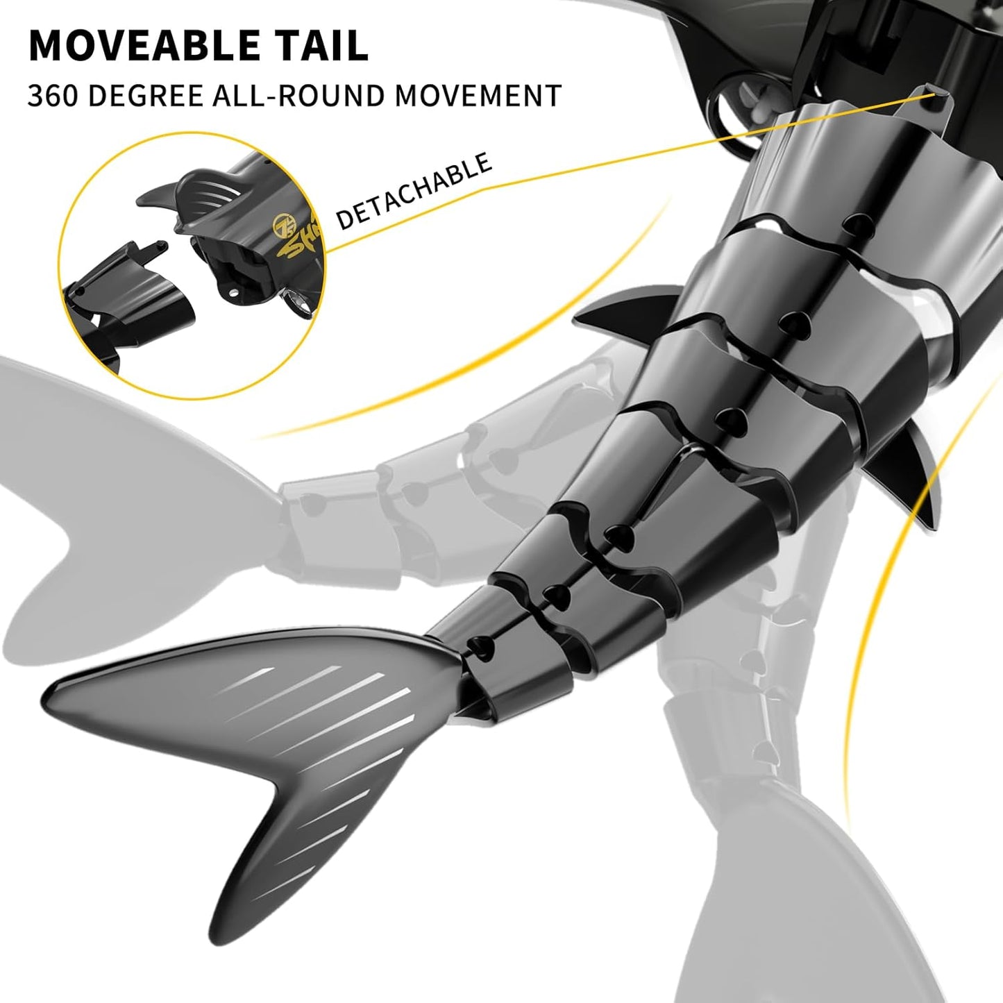 RC Whale Shark Toy – 2.4GHz Electric 1:18 Scale Swimming Fish for Pool (Ages 4–9)