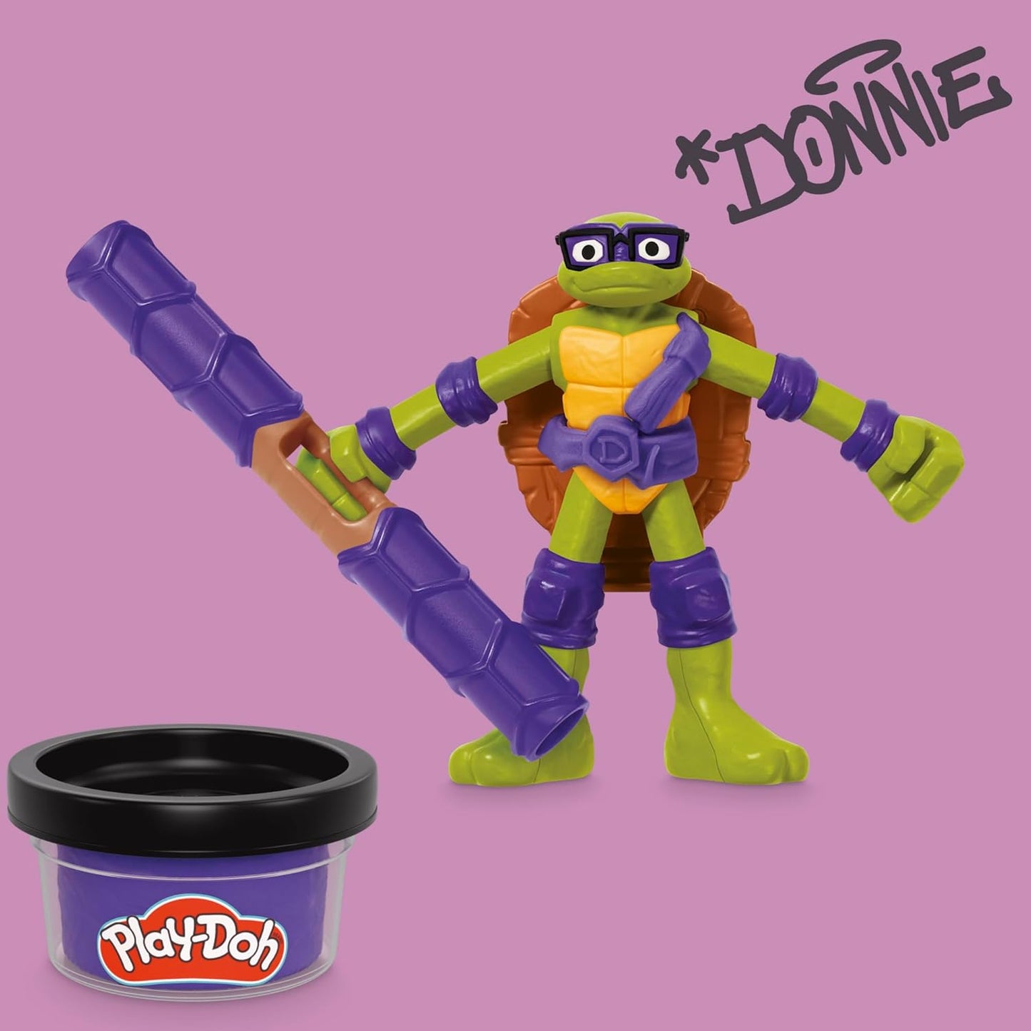 Play-Doh TMNT Cowabunga Creations 4-Inch Action Figures Set for Ages 4+