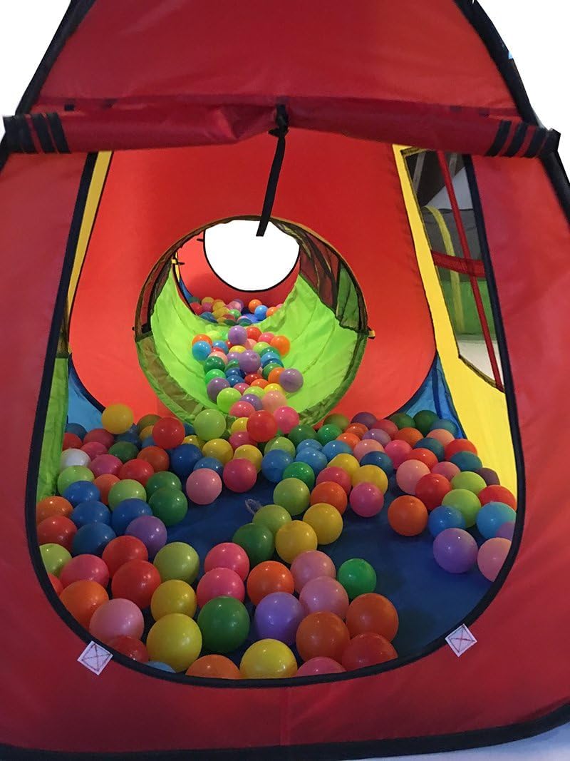 8-in-1 Pop-Up Play Tent Set with 4 Tunnels for Indoor/Outdoor Use