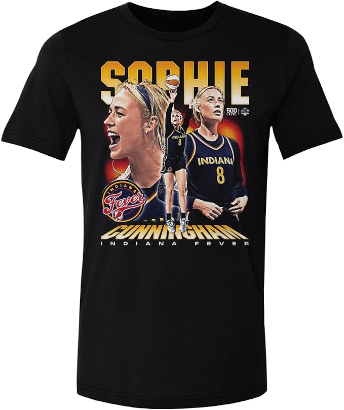 Sophie Cunningham Indiana Fever Vintage Graphic T-Shirt – Retro Basketball Fan Tee Unisex Shirt
