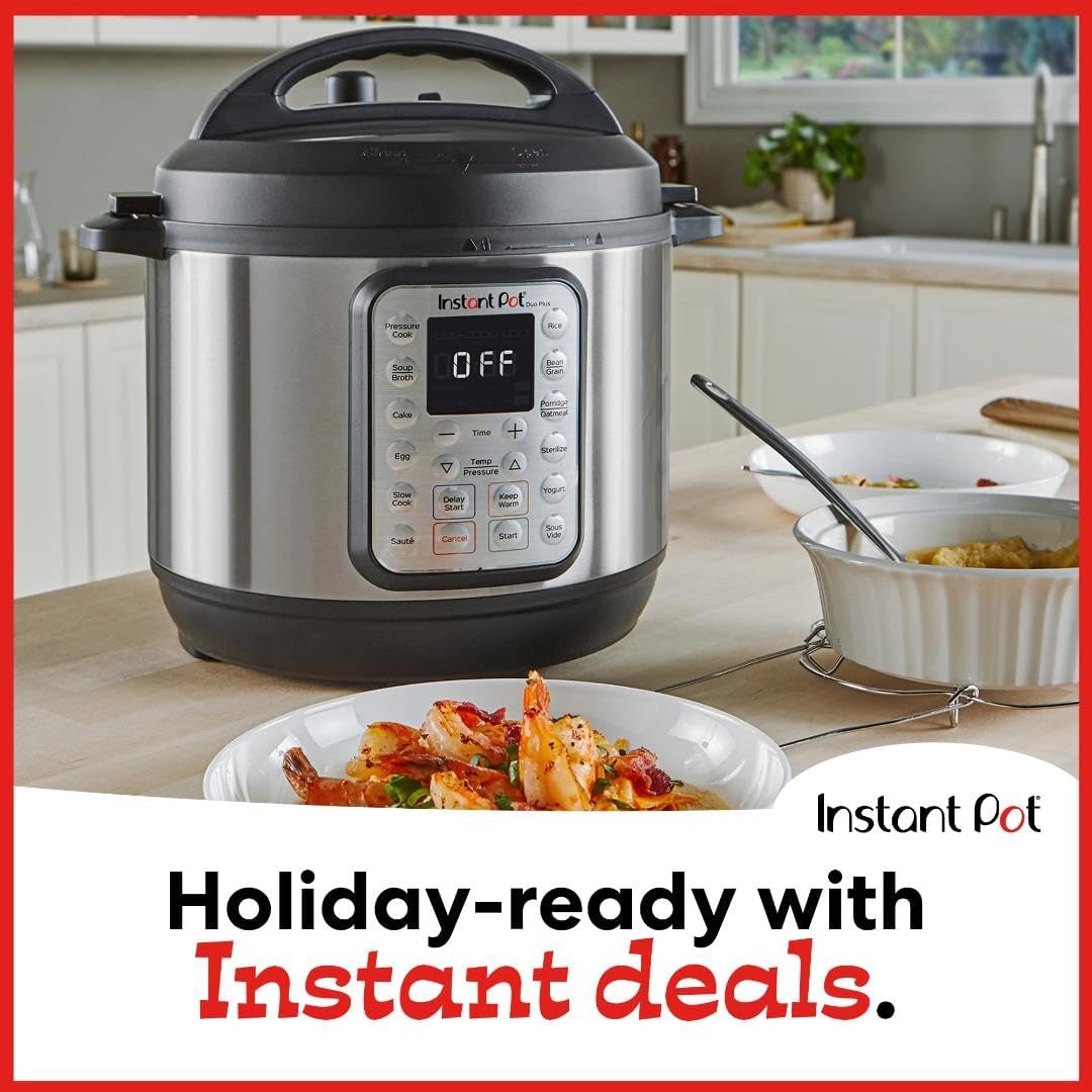 9-in-1 Electric Pressure Cooker Includes App With Over 800 Recipes, Stainless Steel, 6 Quart