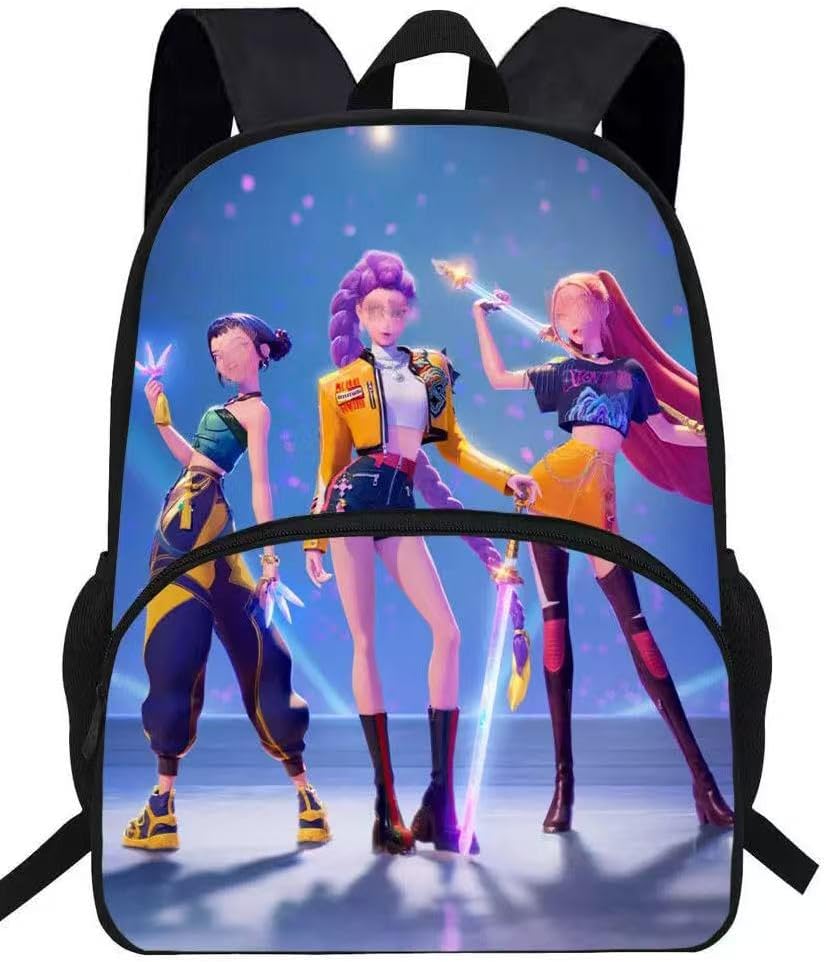 Demon Hunters Backpack 15.4" – Ultra-Lightweight Multicolor School Backpack