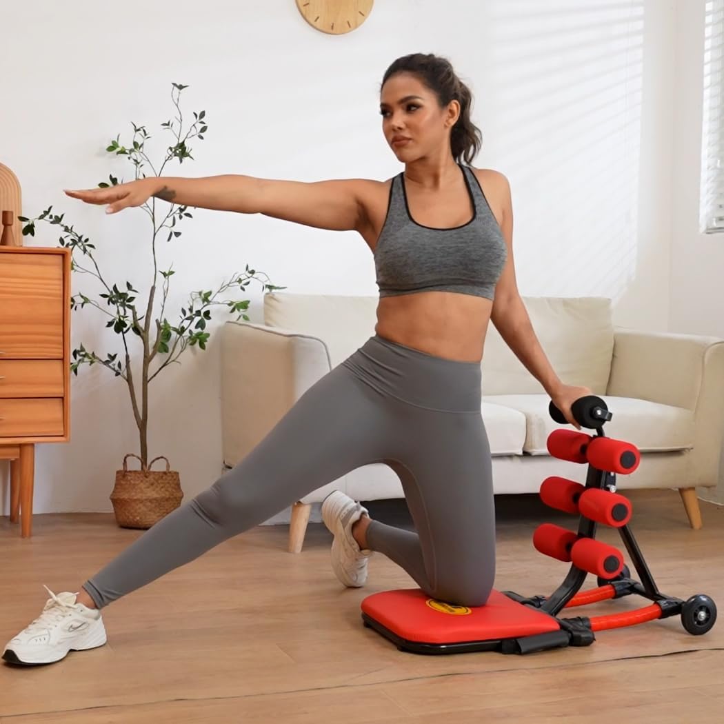 Foldable Ab Machine - Sit-Up Bench & Core Trainer for Portable Ab Workouts