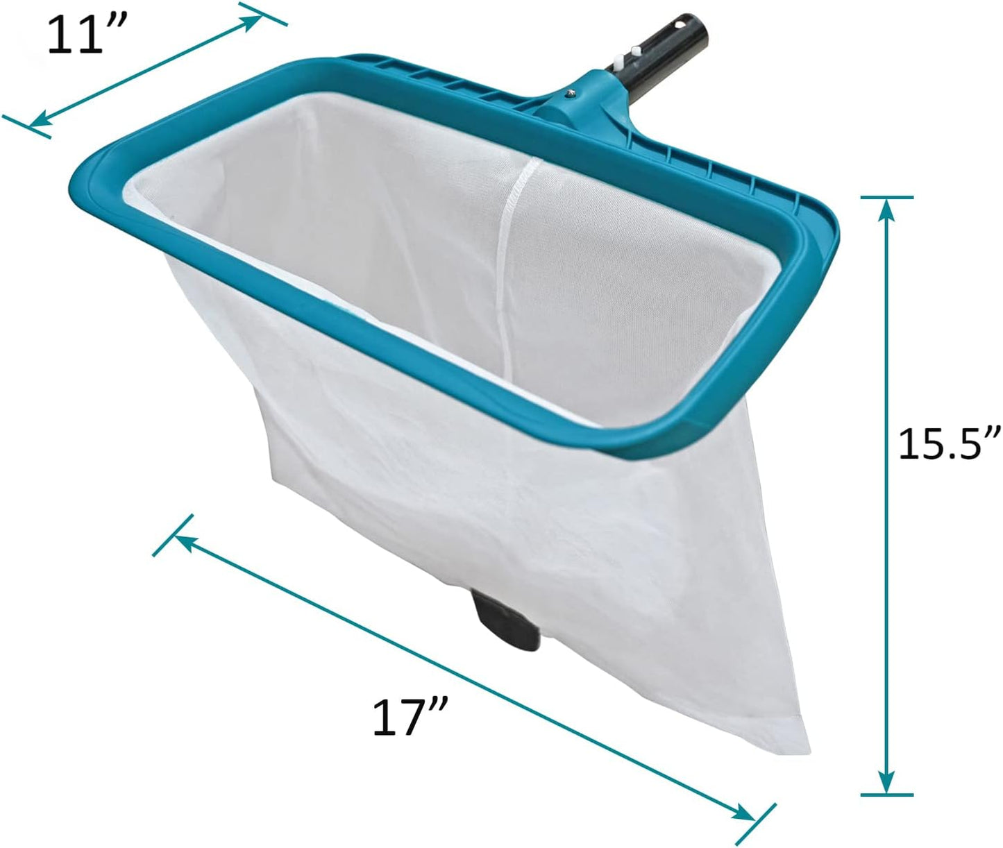 Heavy-Duty Pool Skimmer Net with Deep Nylon Mesh Bag