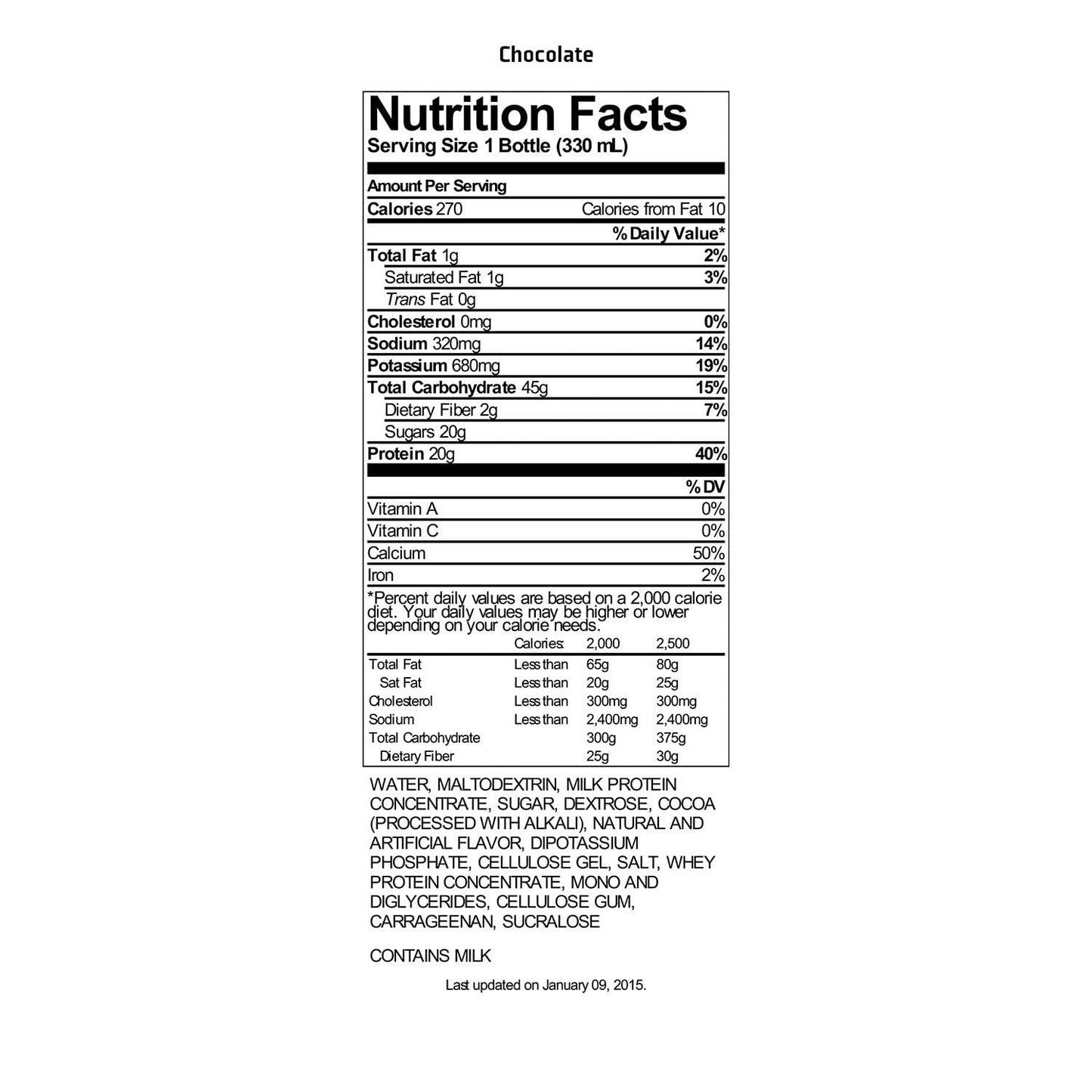 12-Pack Gatorade Recover Protein Shake – Chocolate, 20g Protein