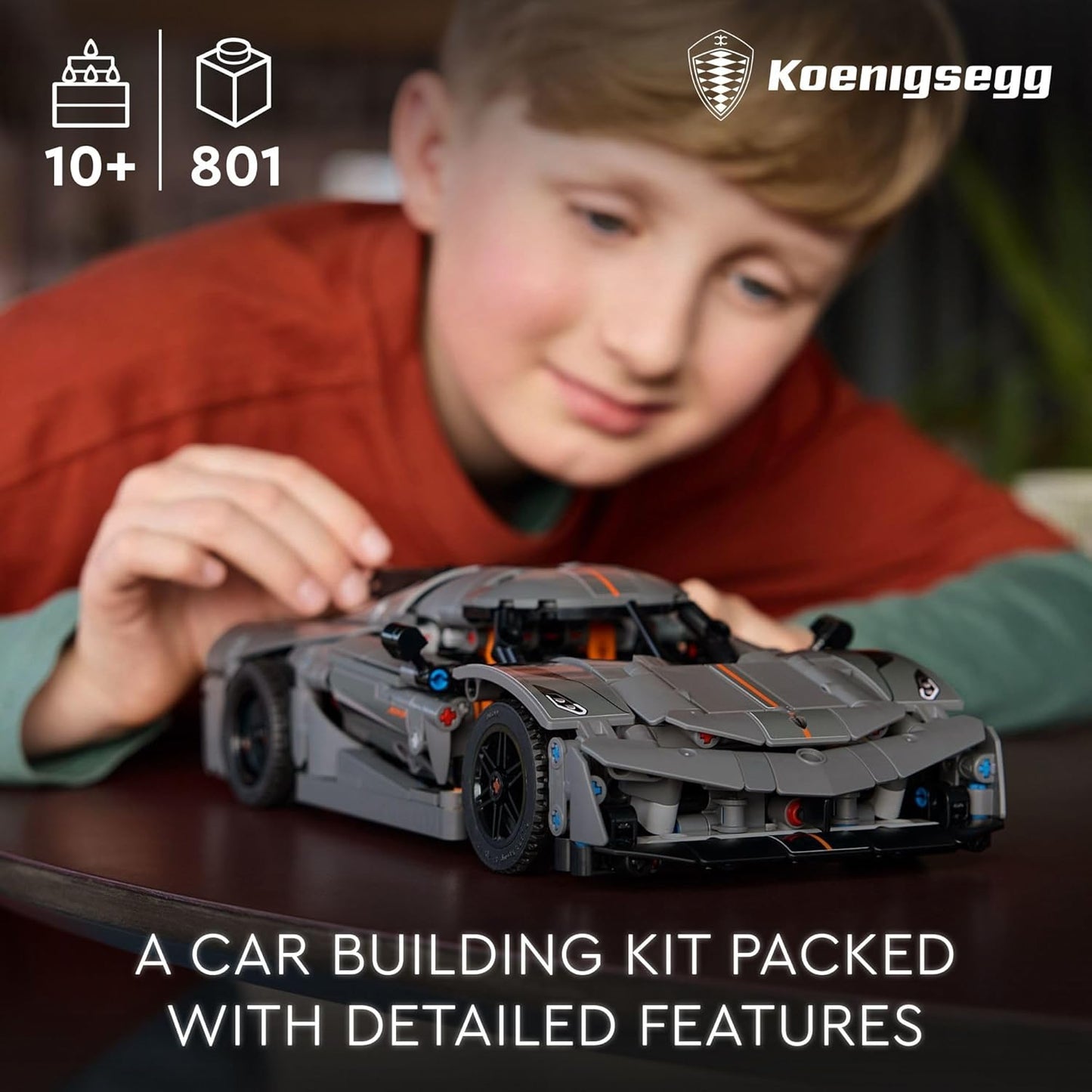 Sports Car Building Toy Set for Kids - Buildable Racing Model Kit