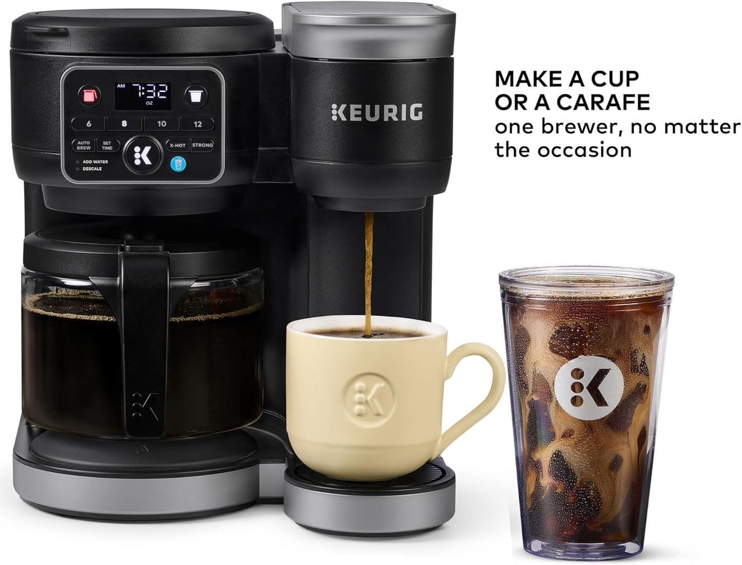 K-Duo Hot & Iced Coffee Maker Single Serve & Carafe (Gen 2)