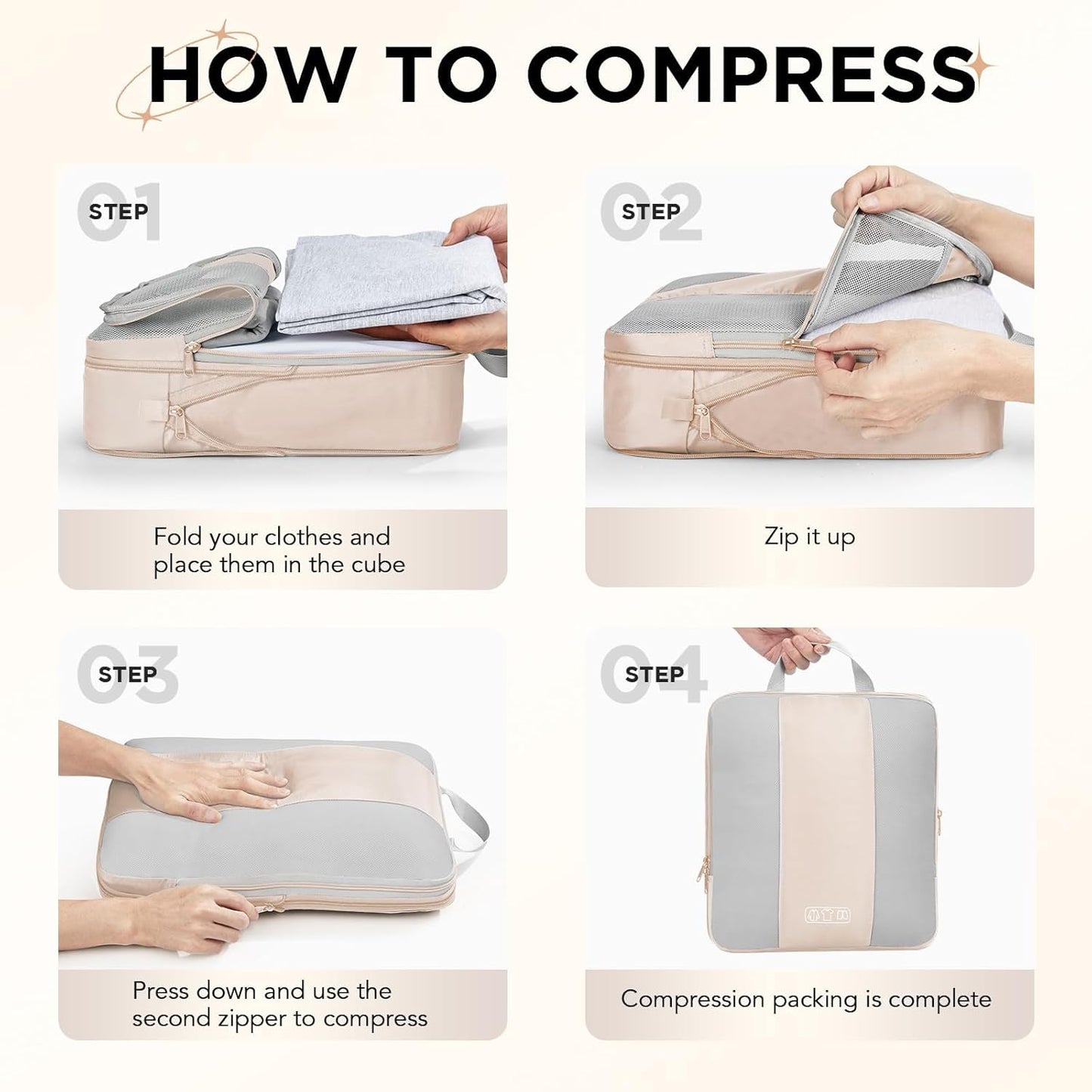 10 Compression Packing Cubes for Women Travelers: Essential Luggage Storage and Space Savers