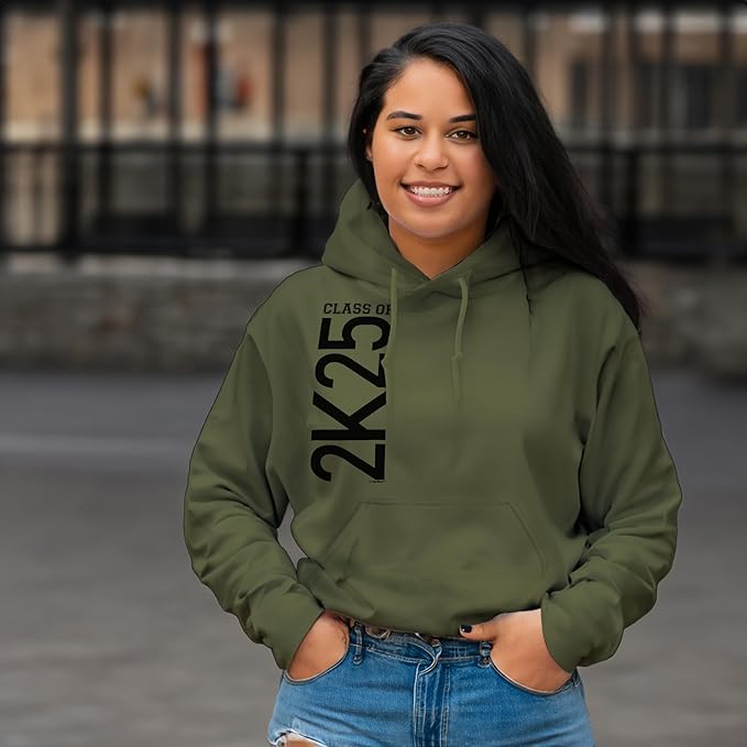 Graduation Long Sleeve Hoodie Sweatshirt Class of 2K25
