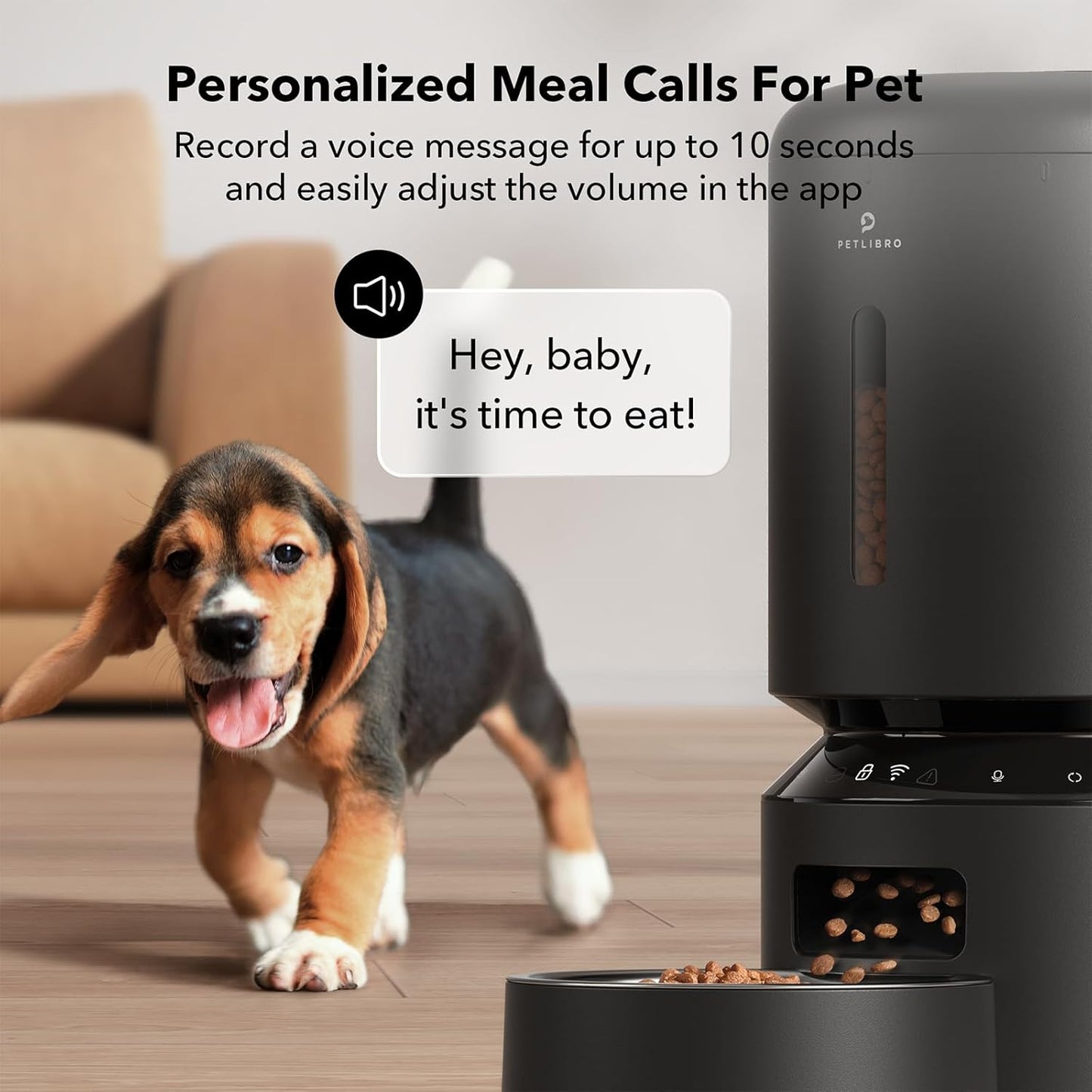 5L Timed Automatic Dog/Cat Feeder with Freshness Preservation, Up to 10 Meals Per Day