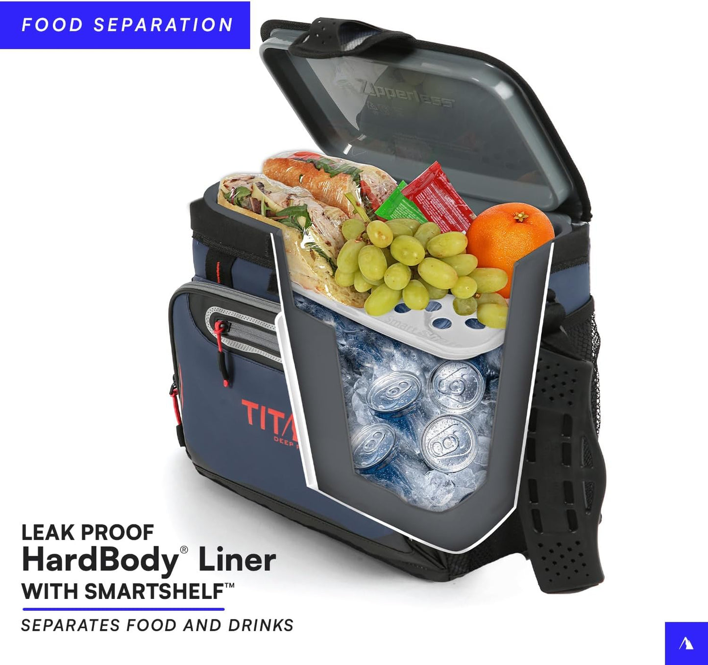Deep Freeze Cooler Deep Freeze Insulation, HardBody Liner, and SmartShelf