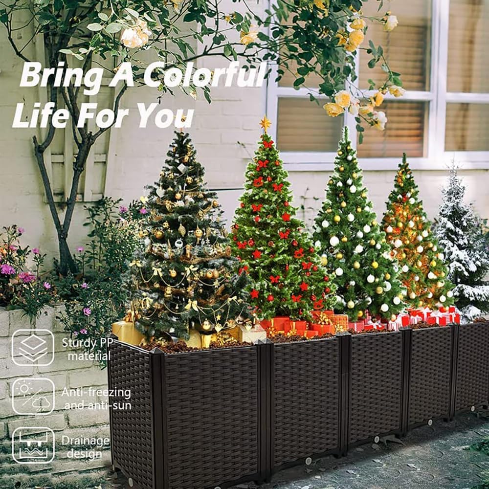 Large Raised Garden Bed Planter – Elevated Rectangular Outdoor Garden Box