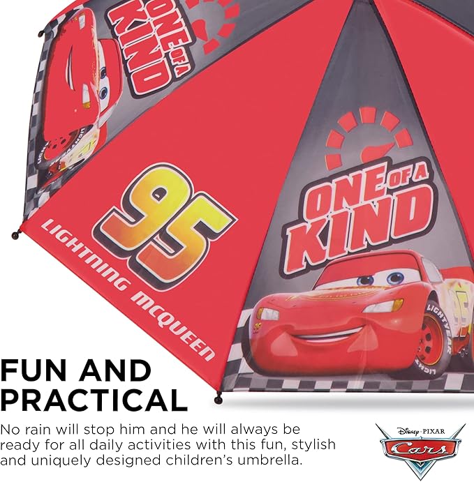 Disney Kids Umbrella: Lightning or Mickey Mouse Rain Gear for Ages 3-6