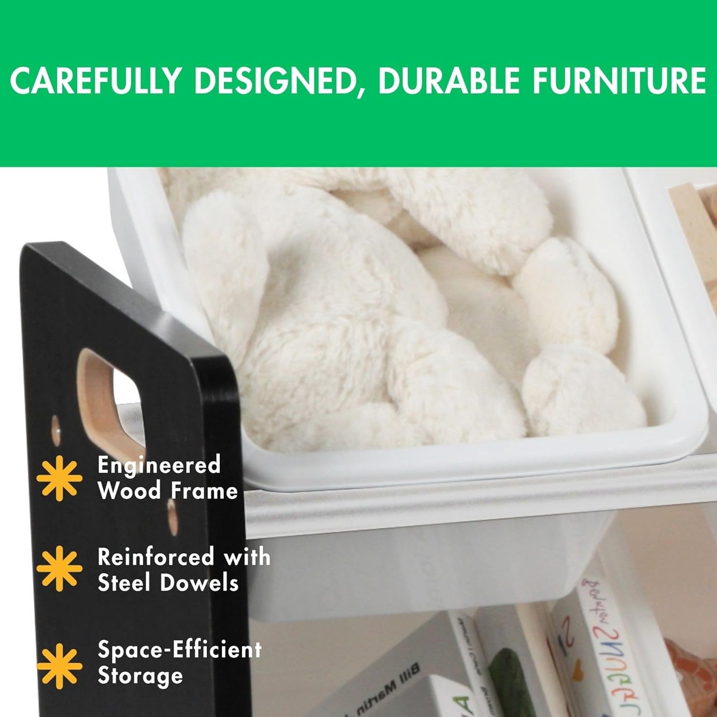 Large Toy Storage Organizer with 16 Removable Bins
