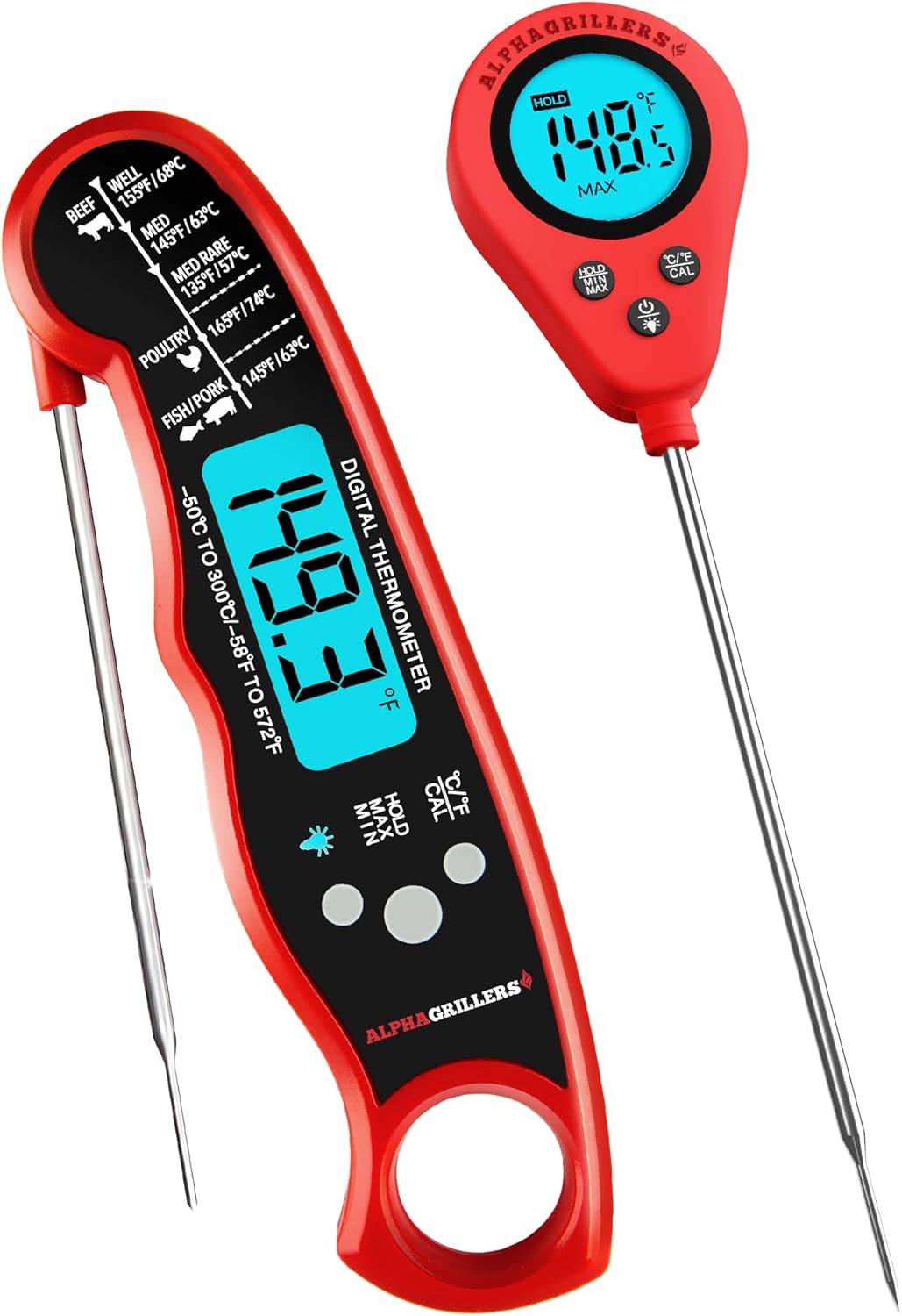 Digital Meat Thermometer - Instant Read Food Cooking Thermometer