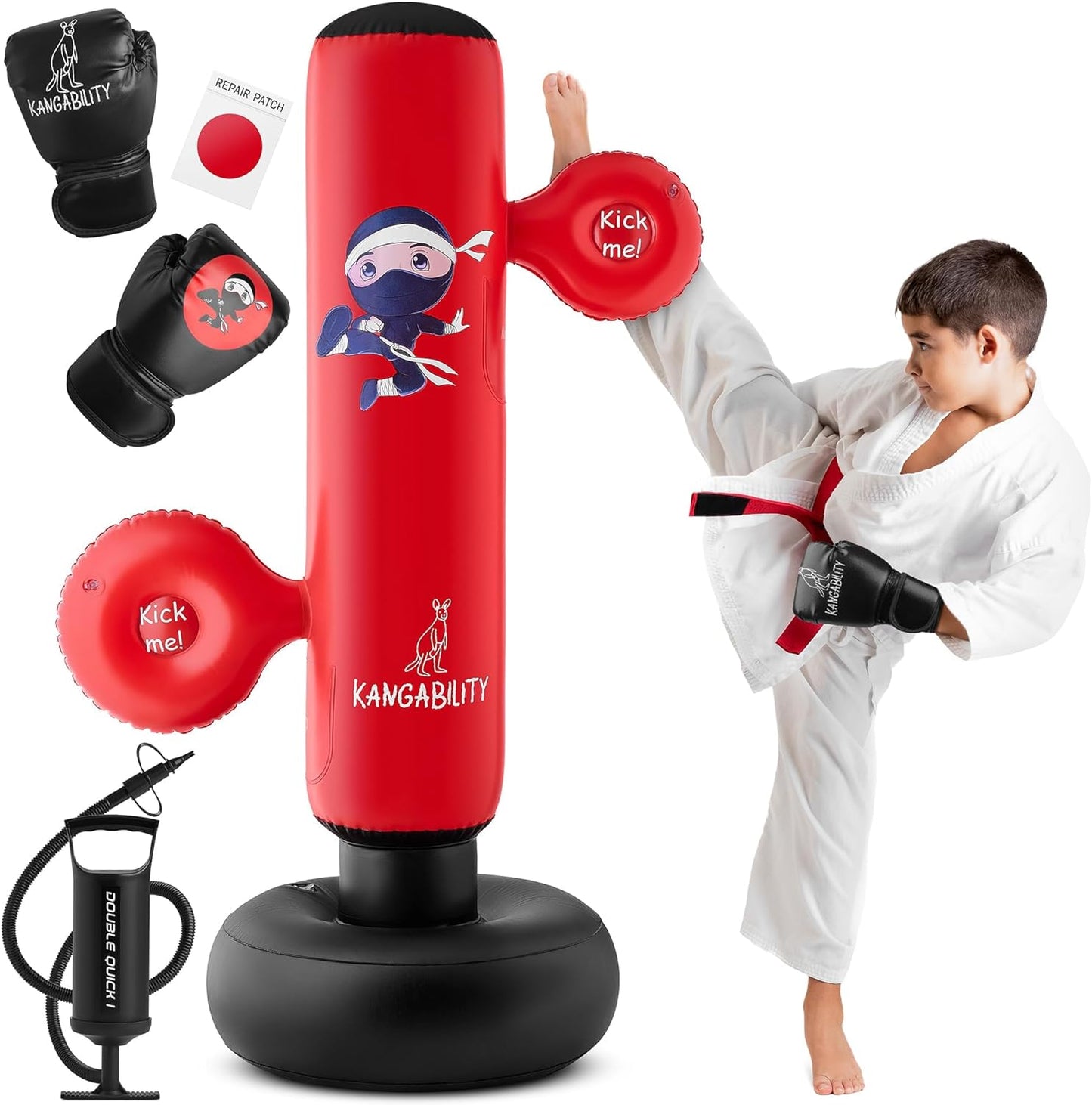Kids Punching Bag Set Inflatable