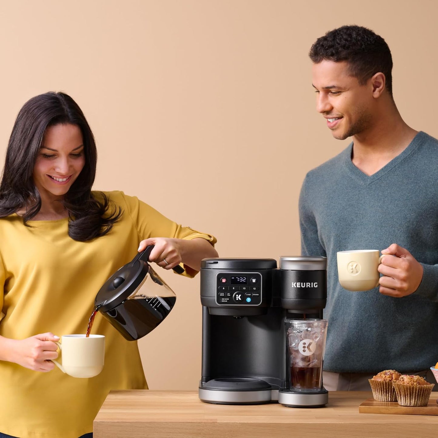 K-Duo Hot & Iced Coffee Maker Single Serve & Carafe (Gen 2)