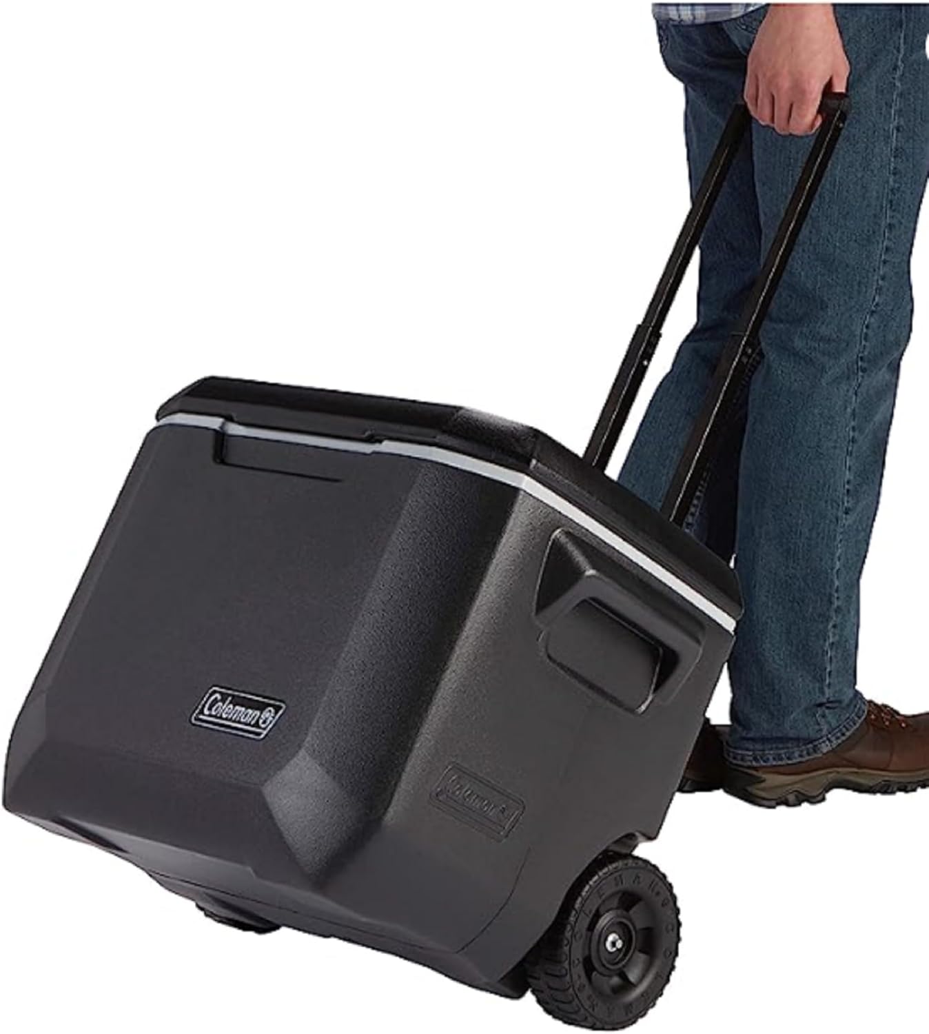 50qt Wheeled Cooler – Keeps Ice for 5 Days, Portable Rolling Chiller