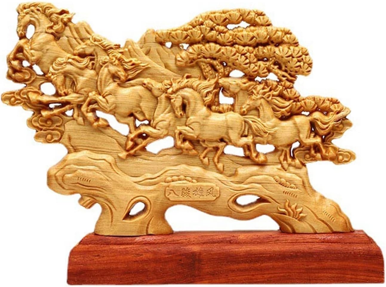 Eight Horses Statue Ornaments Chinese Style Asian Art for Business Gift