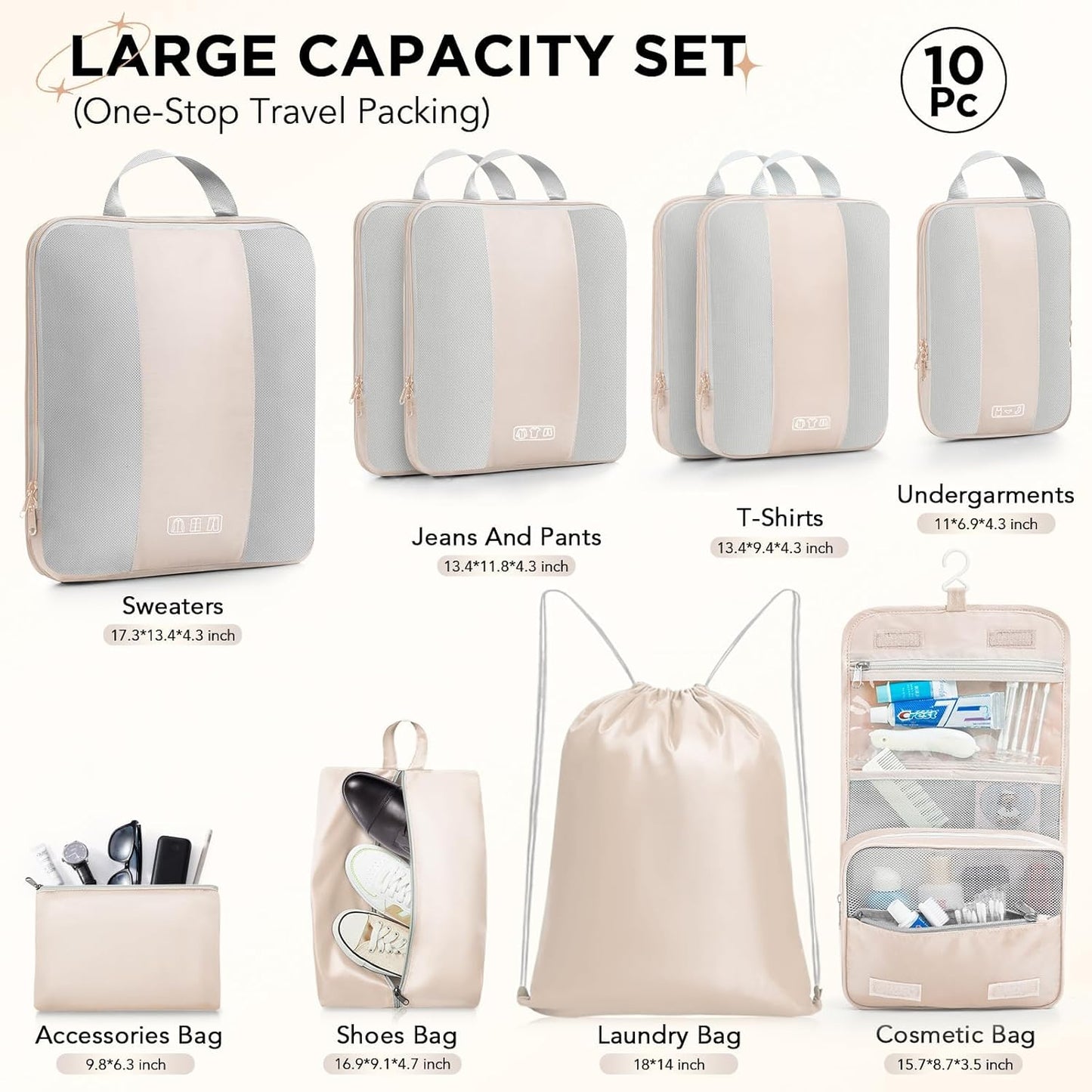 10 Compression Packing Cubes for Women Travelers: Essential Luggage Storage and Space Savers