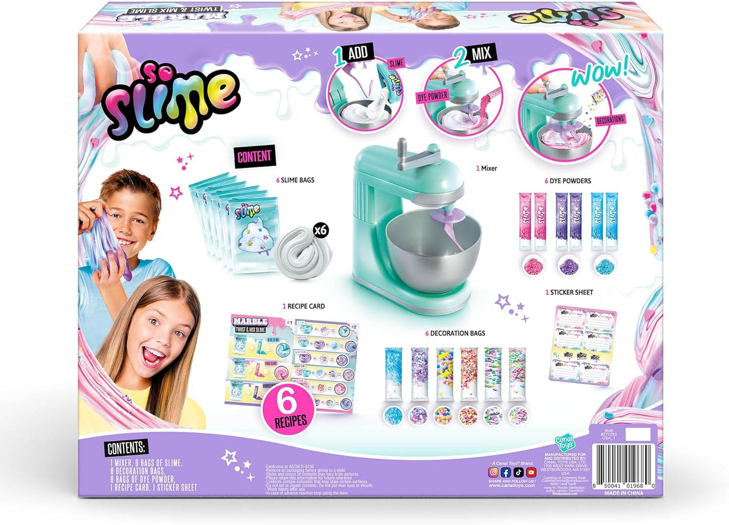 So Slime Marble Twist N Slime Mixer, Multicolored