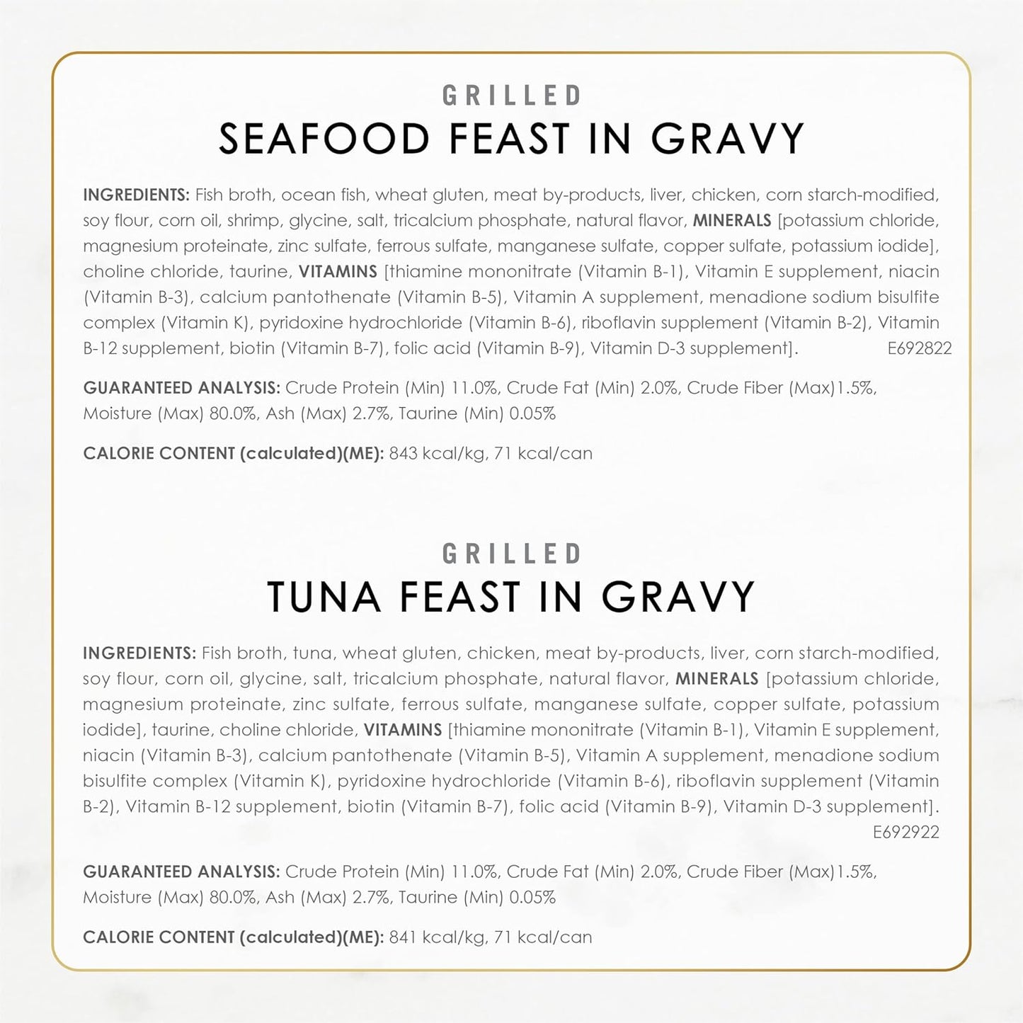 Fancy Feast Grilled Wet Cat Food Variety Pack ā Seafood Collection, 3 oz Cans (24 Pack)