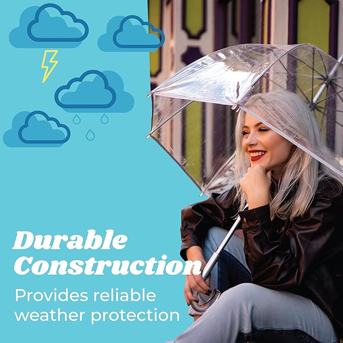 Clear Bubble Umbrella: Lightweight Dome Canopy for Wind and Rain