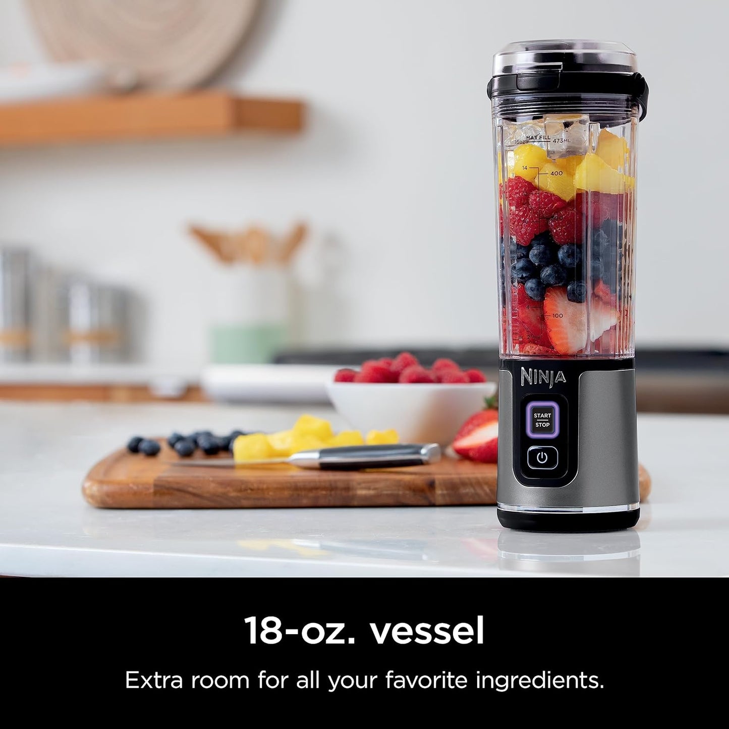 18oz. Blast Portable Blender, USB-C Rechargeable BPA-Free