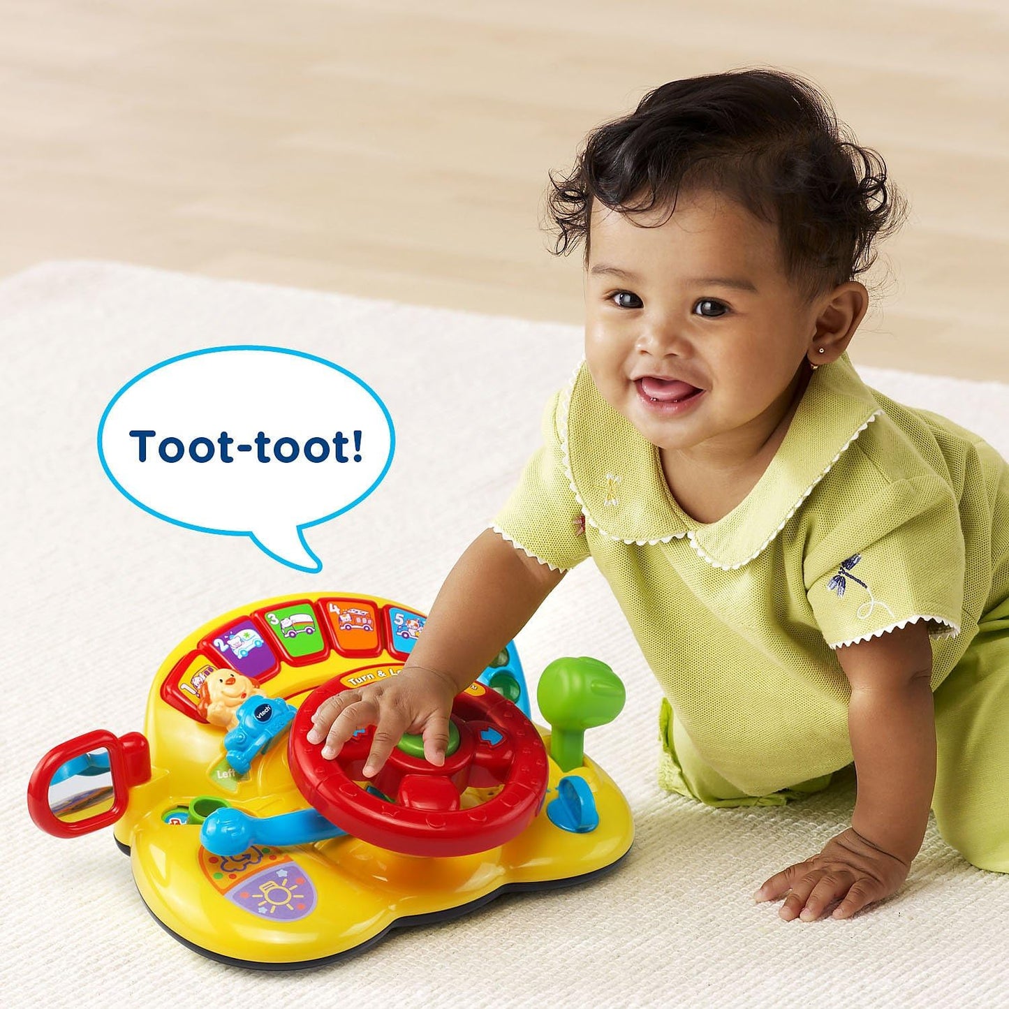 Turn and Learn Driver - Yellow with 60+ Songs and Sounds for Ages 6-36 Months