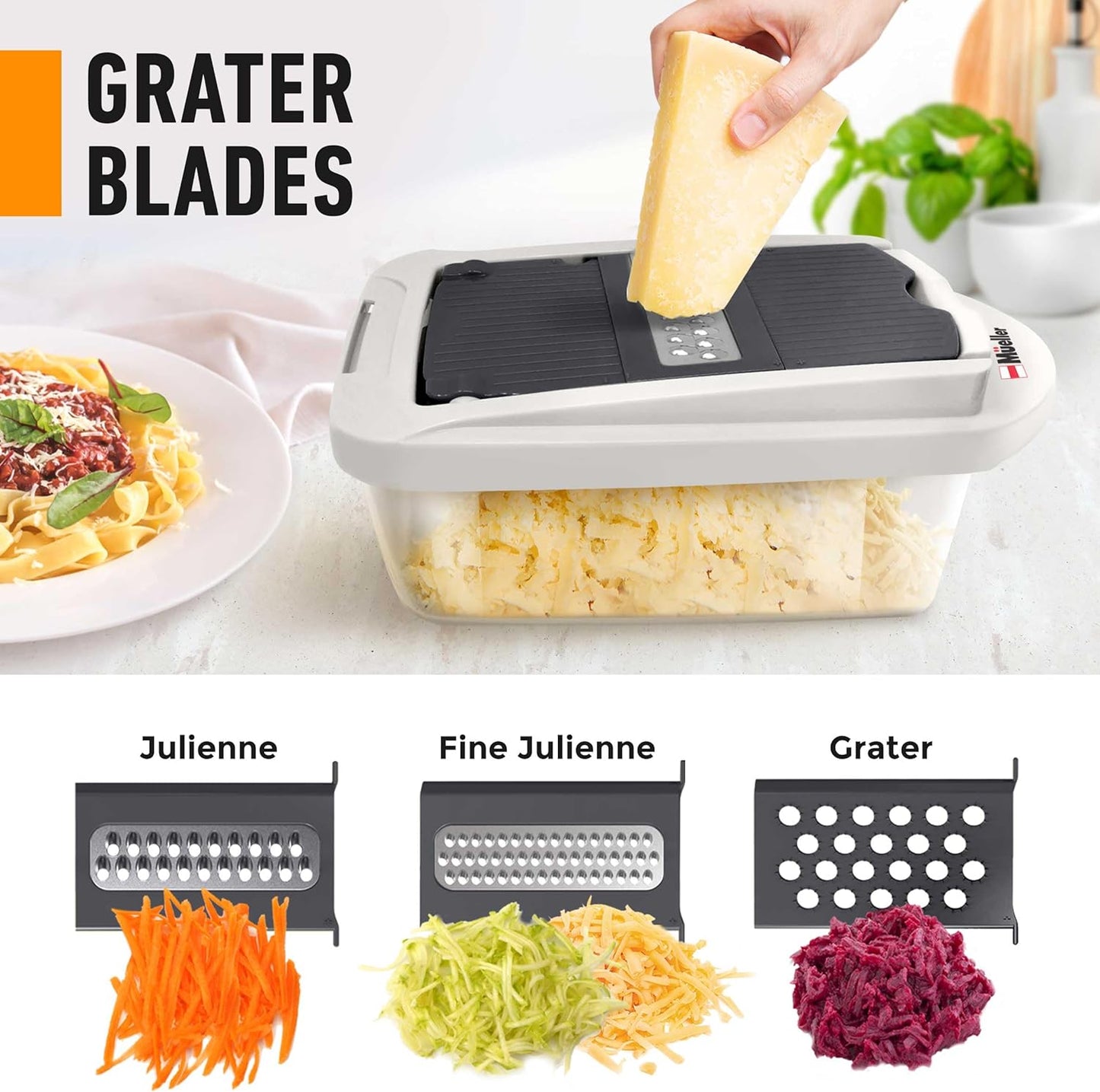 10-in-1, 8 Blade Vegetable Chopper, Onion Mincer, Cutter, Dicer, Egg Slicer with Container