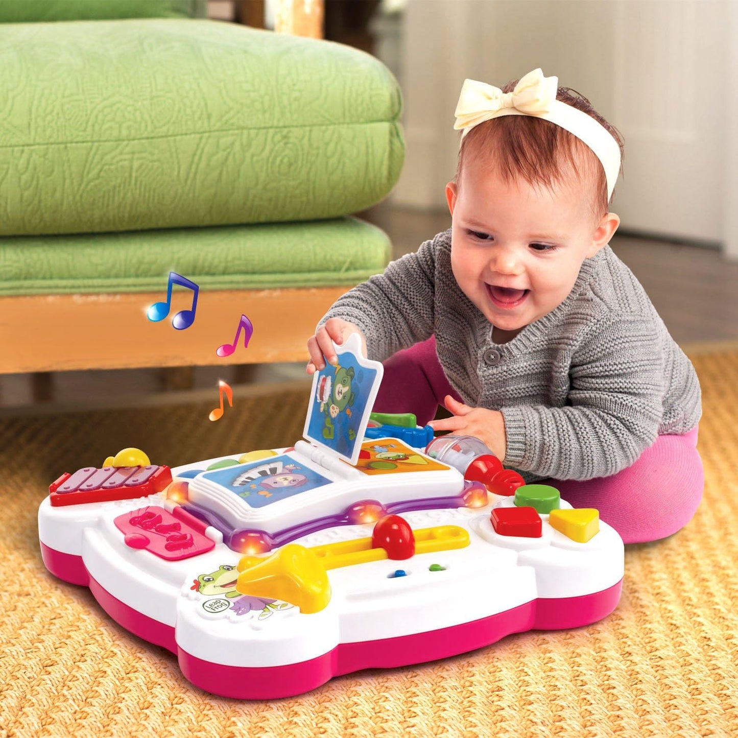 Learn and Groove Musical Table for Babies and Toddlers, Colorful Pink