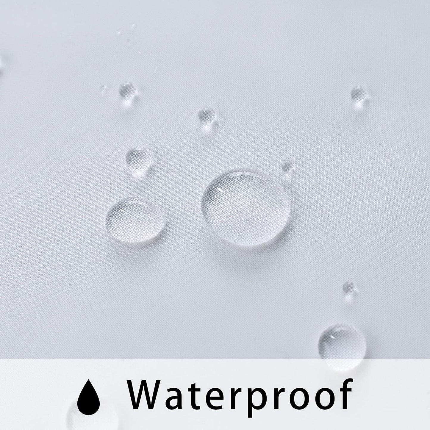 2 Panels Grommet Indoor Voile Curtain for Patio Waterproof