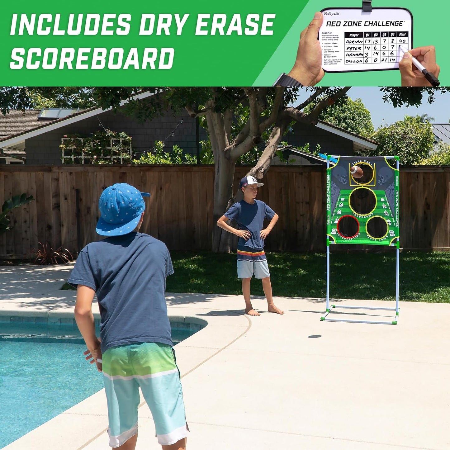 Red Zone Football Toss Game Set