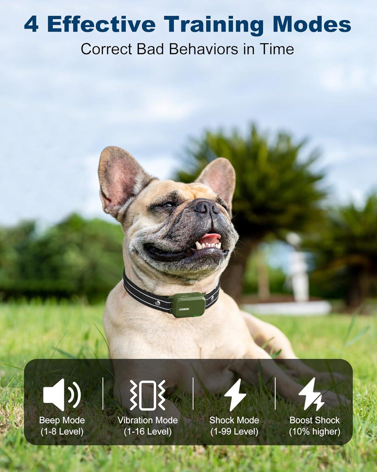 3300FT Dog Shock Collar with Remote Innovative IPX7 Waterproof, Rechargeable E-Collar for All Breeds