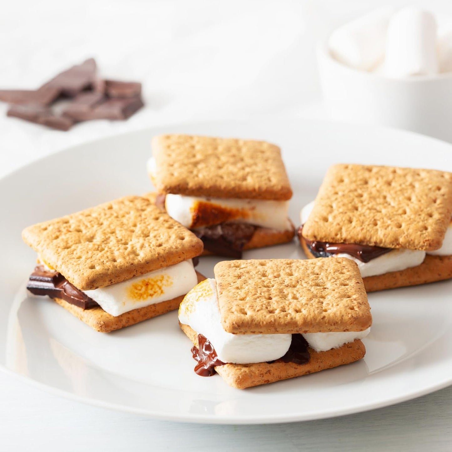 Tabletop Electric S’mores Maker Kit – Indoor Set with Roasting Sticks & 4 Trays (Brown)