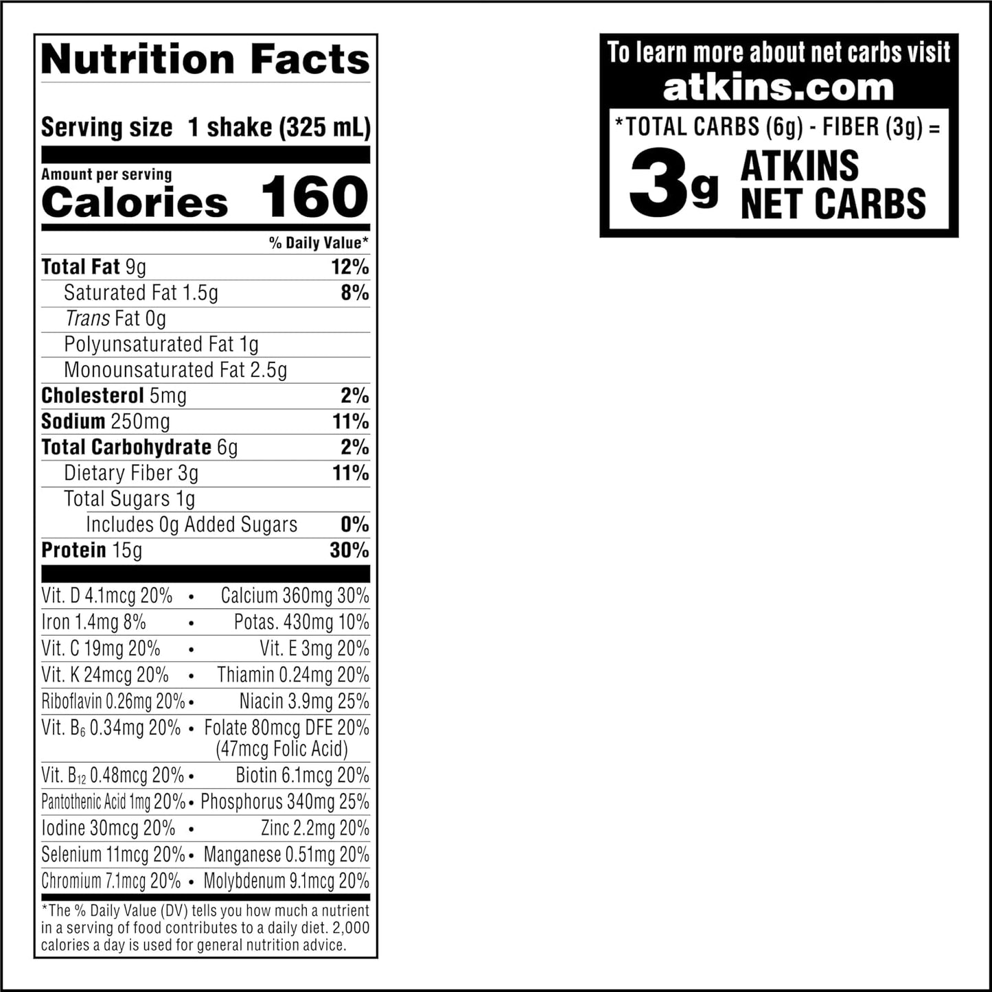 Iced Coffee Flavored High Protein Shake, Keto Friendly, Gluten Free (12 Count)