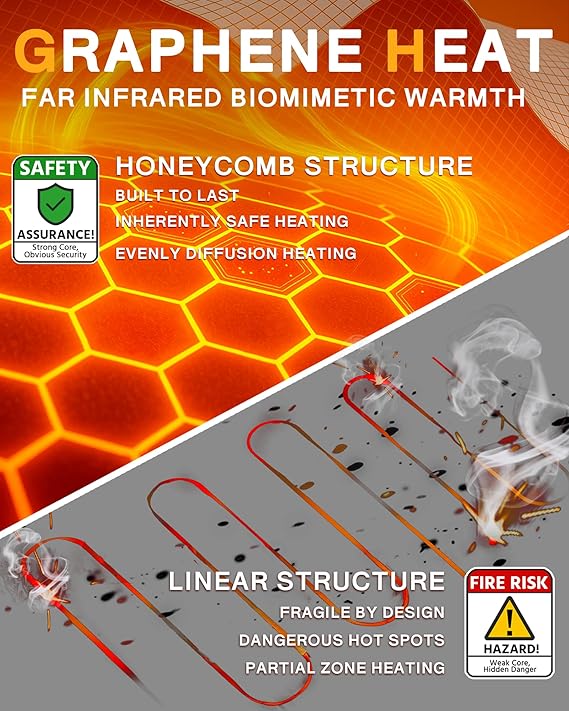 Women’s Graphene Heated Jacket – 12V Fast-Charge Design with 18,400mAh High-Capacity Battery