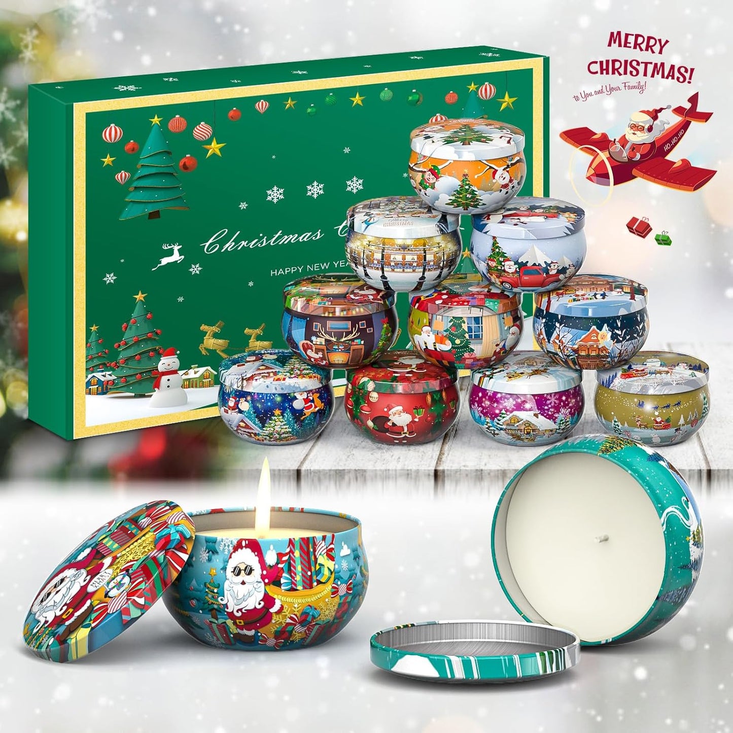 Gift Sets Scented Aromatherapy Candles of 12 for Women