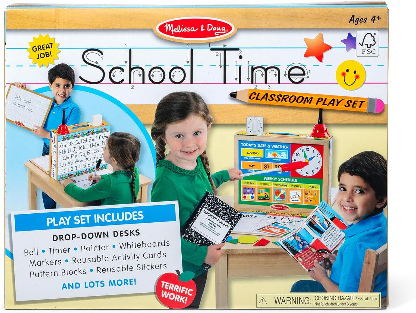 Classroom Play Set Game - Be Teacher or Student - FSC Certified