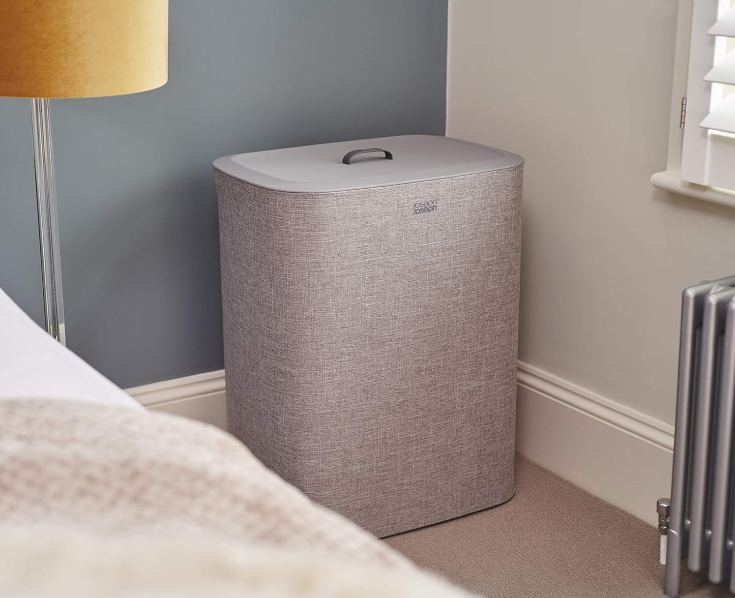 90L Laundry Hamper with Lid and 2 Removable Bags with Handles