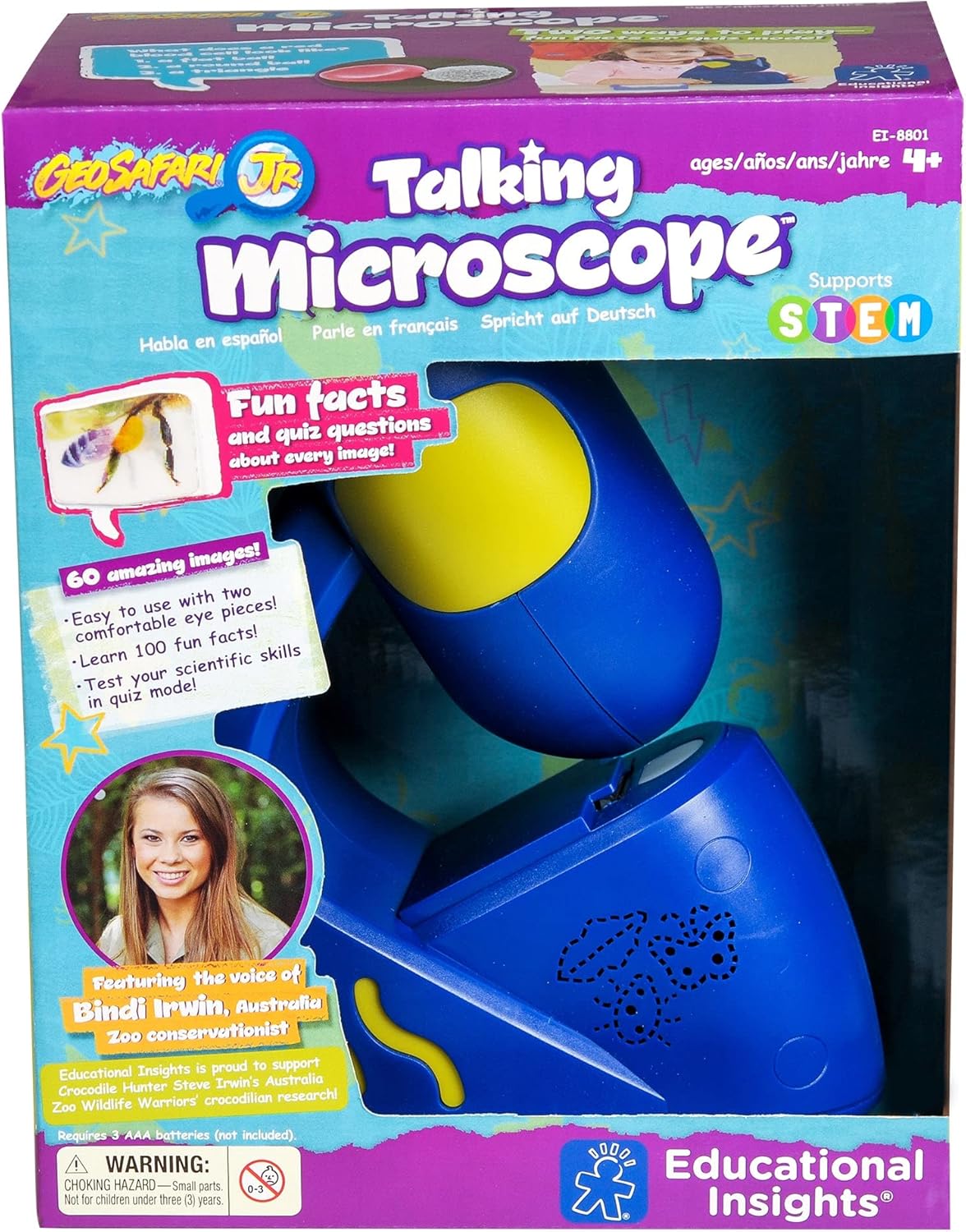 Microscope for Kids, STEM & Science Toy, Interactive Learning, Ages 3+