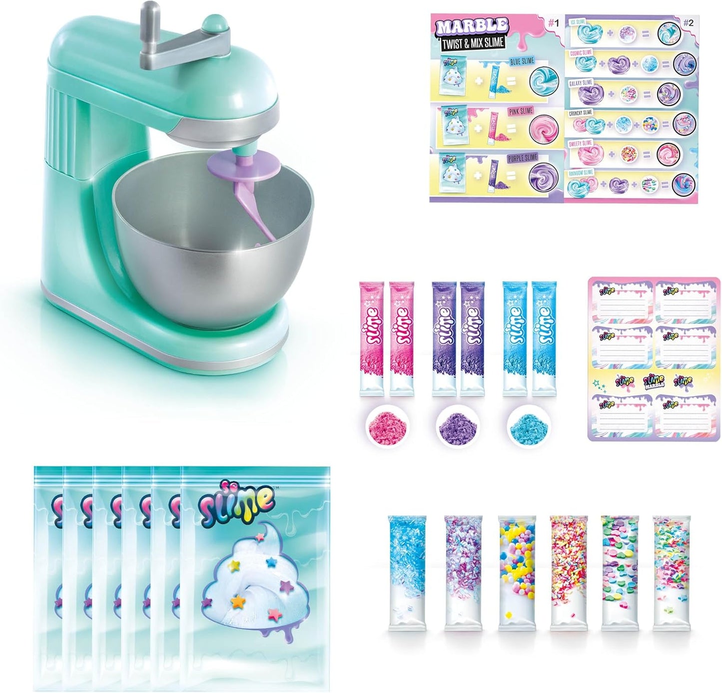 So Slime Marble Twist N Slime Mixer, Multicolored